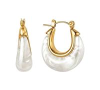 Stylish Moons Drops Earrings Glossy Resin Body and Sturdy Metal Accent Moons Earrings