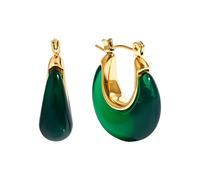 Stylish Moons Drops Earrings Glossy Resin Body and Sturdy Metal Accent Moons Earrings