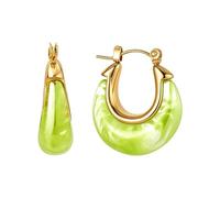 Stylish Moons Drops Earrings Glossy Resin Body and Sturdy Metal Accent Versatile Women ' s Earrings