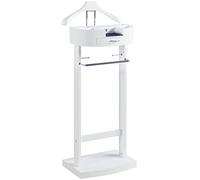 Stylish Multifunctional Suit Valet Stand with Drawer & Top Tray Clothes Rack with Metal Hooks for Ties & Belts - Perfect for an nized Wardrobe & Elegant Storage Solutions
