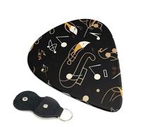 Stylish Musical Note Pattern Guitar Pickfor Pickups For Acoustic Electric Guitar Bass Ukulele