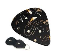 Stylish Musical Note Pattern Guitar Pickfor Pickups For Acoustic Electric Guitar Bass Ukulele