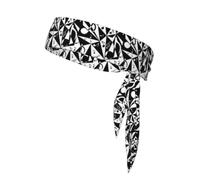 Stylish Musical Note Pattern, Head Tie, Sports Headband Tie Back, Multi Sweatband for Men Women