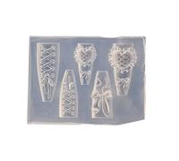 Stylish Nails Decoration Tool Flexible Silicone Heart Band With Intricate Pattern For Artistics Manicure Creation Silicone Nail