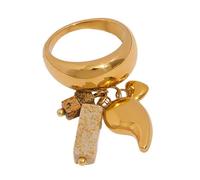 Stylish Natural Stone Drop Elegant Natural Stone Finger Adornment For Enhancing Your Overall Look Trendy Women's