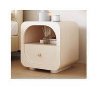 Stylish Nightstand Side Table with Drawer & Open Shelf - Perfect Bedroom & Living Room Furniture for Storage & Organization
