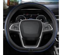 Stylish Non-slip Car Steering Wheel Cover For Ford For EcoSport For Escape For Kuga For Expedition EL Max For Explorer Simple to instal(Blue D shape)