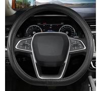 Stylish Non-slip Car Steering Wheel Cover For Ford For EcoSport For Escape For Kuga For Expedition EL Max For Explorer Simple to instal(Black D shape)