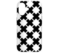 Stylish Old White and Black Cool Geometric Shapes Pattern Case for iPhone 17