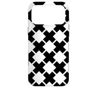 Stylish Old White and Black Cool Geometric Shapes Pattern Case for iPhone 17 Pro Max