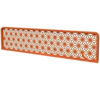 Stylish Orange Iron Privacy Partitions for Restaurants & Bars - 60x30cm Countertop Screen Panels for Desk Decoration & Enhanced Customer Privacy