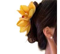 Stylish Orchids Flower Hair Claw Clip Accessory For Women Elegant Hair Jaw Ponytail Holder To Various Hairstyles