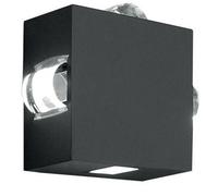 Loops Outdoor 4Wall Light 4 Way DIrectional Light Graphite LED 60W Loops Multicolor