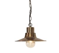 Stylish Outdoor Ip44 1 Bulb Hanging Lantern In Aged Brass With Led E27 100W
