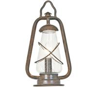 Stylish Outdoor Ip44 1 Bulb Wall Ground Pedestal Light In Old Bronze Finish