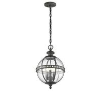 Stylish Outdoor Ip44 3-Bulb Chain Lantern With Led E14 Technology