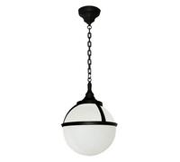 Stylish Outdoor Ip44 Black Led Chain Lantern With E27 Socket