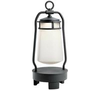 Outdoor IP44 Integrated LED Bluetooth Lantern Textured Black LED 3W d01749