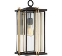 Stylish Outdoor Ip44 Wall Light In Western Bronze With Led E27 Bulb