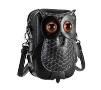 Stylish Owl Pattern PU Leather Shoulder Bag for Women Crossbody Bags Lightweight and Easy to Carry for Daily Activities