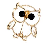 Stylish Owl Shaped Brooch Zn Alloy Chest Jewelry Lightweight Comfortable Wear Chest Accessory for Daily Wear Fashion Owl Jewelry Gift