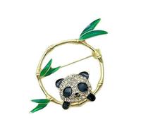 Stylish Panda Bamboos Brooch Combining Traditional Culture And Contemporary Fashion For Trendy Women Casual Wear Chinese Styles Jewelry
