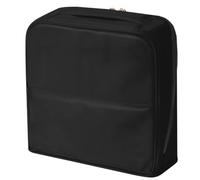 Stylish Partitioned Handheld Cosmetic Bag, Standing Makeup Bag with Mirror, Portable Standing Travel Makeup Bag, Large Capacity for Women Travel and Home (Black)