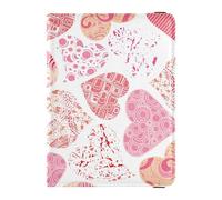 Stylish Passport and Vaccine Card Combo Holder for Girls Boys Women and Men,Travel Gift Happy Valentine's Day Pattern Different Hearts, Multicolor, One Size, Casual