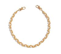 Stylish Pearl Alloy Colorful Rhinestone Pants Chain Fashion Layered Waist Chain for Men Women Hip Hop Punk Trouser Chains, One Size, alloy, rhinestone