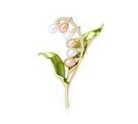 Stylish Pearls Embellished Flower Pin Casual Formal Wear Jewelry Accessory Clothing Accessories For Everyday Outfits Lightweight Brooch Pin