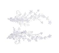 Stylish Pearls Embellished Hair Vine Clip Natural Texture Design Ideal for Bridal Occasions Or Office Lightweight Hair Clip for Women