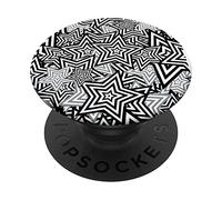 Stylish Persona UI Menu Star BW pattern Japan anime RPG PopSockets Swappable PopGrip