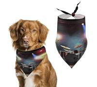 Stylish Pet Bandana for Cats & Dogs, Rock Band Stage Print Triangle Scarf, Lightweight & Durable, Perfect for Daily Wear Or Special Events