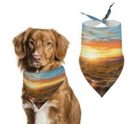 Stylish Pet Bandana for Cats & Dogs, Saguaros at Sunset Print Triangle Scarf, Lightweight & Durable, Perfect for Daily Wear Or Special Events