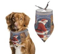 Stylish Pet Bandana for Cats & Dogs, Set Out to Send Gifts Print Triangle Scarf, Lightweight & Durable, Perfect for Daily Wear Or Special Events