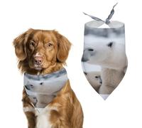 Stylish Pet Bandana for Cats & Dogs, Snow Animal Polar Bear Print Triangle Scarf, Lightweight & Durable, Perfect for Daily Wear Or Special Events