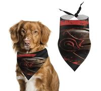 Stylish Pet Bandana for Cats & Dogs, Spartan Warrior Helmet Print Triangle Scarf, Lightweight & Durable, Perfect for Daily Wear Or Special Events