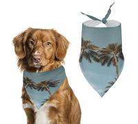 Stylish Pet Bandana for Cats & Dogs, Tall Tropical Palm Trees Print Triangle Scarf, Lightweight & Durable, Perfect for Daily Wear Or Special Events