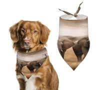 Stylish Pet Bandana for Cats & Dogs, Wild Animals Elephants Print Triangle Scarf, Lightweight & Durable, Perfect for Daily Wear Or Special Events