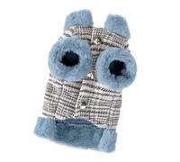 Stylish pet clothing in multiple sizes, machine washable, easy to clean, warm autumn and winter cotton-padded clothes(Blue,XL)