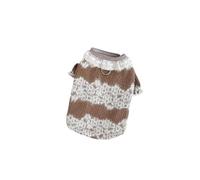 Stylish pet clothing in multiple sizes, machine washable, thickened, warm, suitable for autumn and winter, perfect(Brown,L)