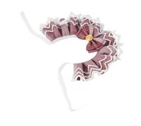 Stylish Pet Lace Cat Bib Collar with JK Plaid Design, Ideal for Festive Scenes Such As Birthday Parties, Polyester Material (M)