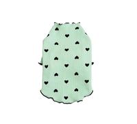 Stylish pet vests in multiple sizes, machine washable, soft, versatile, suitable for small dogs and cats, perfect for home(Green,XXL-suit 5.5-7kg)