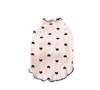 Stylish pet vests in multiple sizes, machine washable, soft, versatile, suitable for small dogs and cats, perfect for home(Pink,XXL-suit 5.5-7kg)