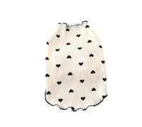 Stylish pet vests in multiple sizes, machine washable, soft, versatile, suitable for small dogs and cats, perfect for home(White,XXL-suit 5.5-7kg)