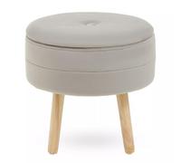 Stylish Pink Velvet Stool, Durable Kitchen Bar Stool For Bedroom, Versatile Design Bar Stool For Guests Premier Housewares Natural One Size