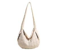 Stylish pleated lightweight nylon large capacity bag for daily commuting, travel, cloud inspired, Ow, Massive Beauty