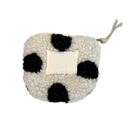 Stylish Plush Coin Holder with Heart Pattern for Women’s Makeup and Small Items Soft Storage Bag Valentine's Day Small Essential Bag