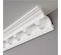 Stylish Polystyrene Covings Cornice Victorian Style Moulding| Lightweight, Easy to Install | Moisture Resistant Wall and Ceiling Trim | Ideal for Home Decor and Renovation - BigTudor-10m