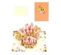 Stylish Popup Greeting Card Artistic Flower And Butterfly Greeting Card Gifts For Graduations And Holidays Keepsakes